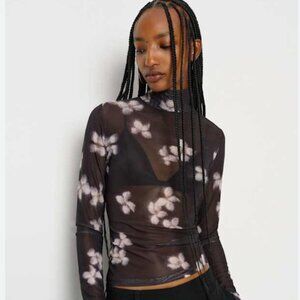 Reformation Nell Knit Top Black - Size XS